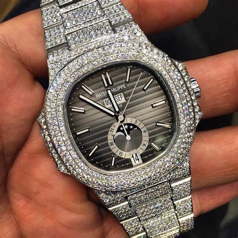 patek philippe nautilus iced out